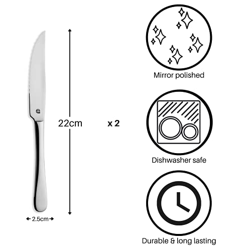 Windsor 2STKWDR/C 2-delige steakmessenset, roestvrij staal - Image 6