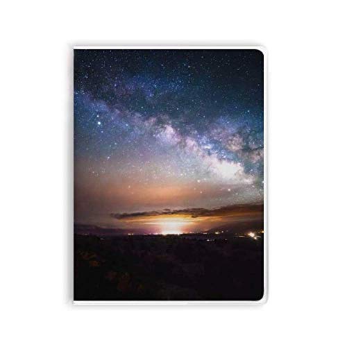 Carnet nébuleuse galaxy au format journal avec couverture souple gomme pour vos écrits