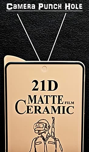 Image of WonRia Matt Screen Guard Protector For Samsung A52 (5G) Smartphone Matte Ceramic Fully Flexible Anti-Fingerprint /Scratch /Glare /Oily Screen Protector With Edge To Edge Cover -(It's Not Glass)