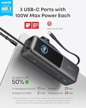 パ*タ様 Anker Power Bank 25000mAh 165W Anker Power Bank, 25,000mAh 165W Ultra-Fast Portable Charger