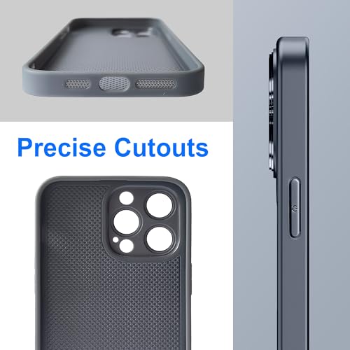 Image of Hupshy Back Case Cover for iPhone 13 AutoFocus Chromatic Lens Shield Case with Logo, Matte PC Glass, Protective Camera Lens Plating Cover for iPhone 13 (Matte, Grey)