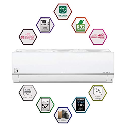 Image of LG 1 Ton 3 Star Inverter Split AC (Copper KS-Q12SNXD White)