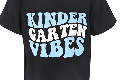 Image of Unique Baby Boys Kindergarten Vibes Only Back to School T Shirt