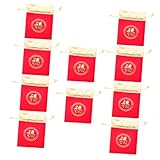 HIAKDOFT 10 Piezas Bolsas de Regalo Chino Bolsas de Almacenamiento Cordón para Dulces y Pequeños Objetos Reutilizables para Fiestas y Festivales