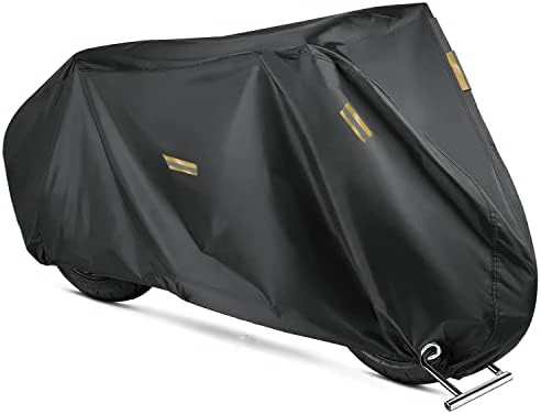 Motorcycle Cover, XXL Waterproof Outdoor Motorbike Cover All Season Protection Motorcycles Vehicle Cover