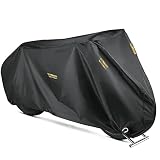 Motorcycle Cover, XXL Waterproof Outdoor Motorbike Cover All Season Protection Motorcycles Vehicle C