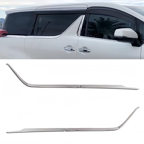 【Dextraplus】「アルファード30系 / ヴェルファイア30系 前期 後期 」に対応 トヨタ対応品 For ALPHARD VELLFIRE 車種専用設計 外装アクセサリー ウェザーストリップモール ドアウインドーアクセサリー ドアモールガーニッシ