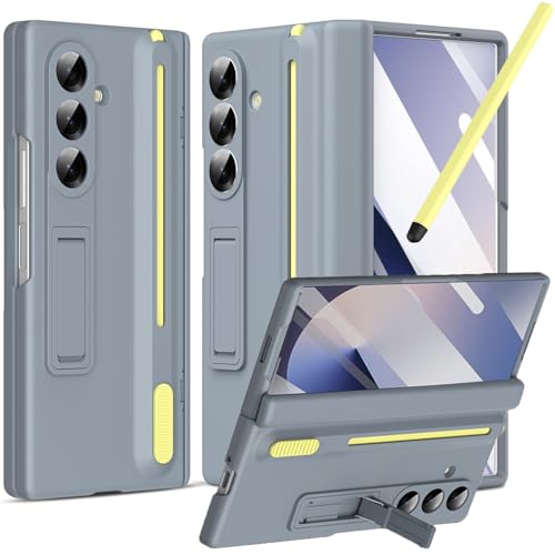 Coque Samsung Z Fold 7 fente stylo S étui de protection gris mat NINKI