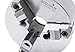 Accusize Industrial Tools 8″ Two-Piece Reversible Jaw 3-Jaw Lathe Chuck, Plain Back, 0.003″ TIR, Semi-Steel Body