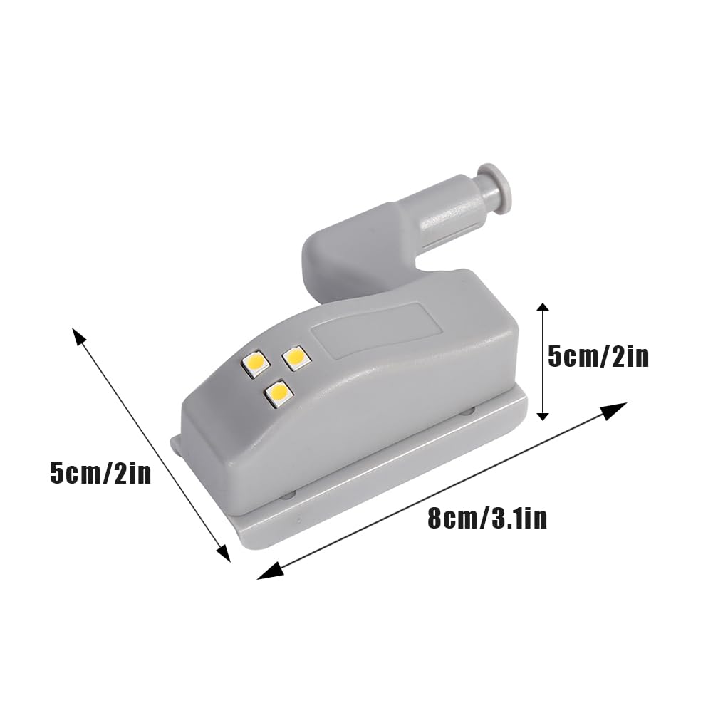 10 Luci LED Per Armadi A Induzione - Bianco Freddo, Con Batterie