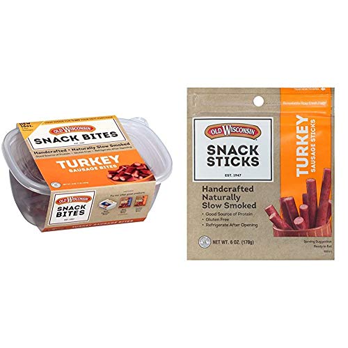 Old Wisconsin Turkey Sausage Snack Bites and Snack Sticks Bundle (16 oz + 6 oz) image 4