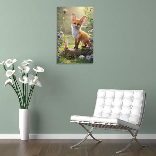 Decoration murale fennec format 30x45cm pour habiller un mur vide - 5