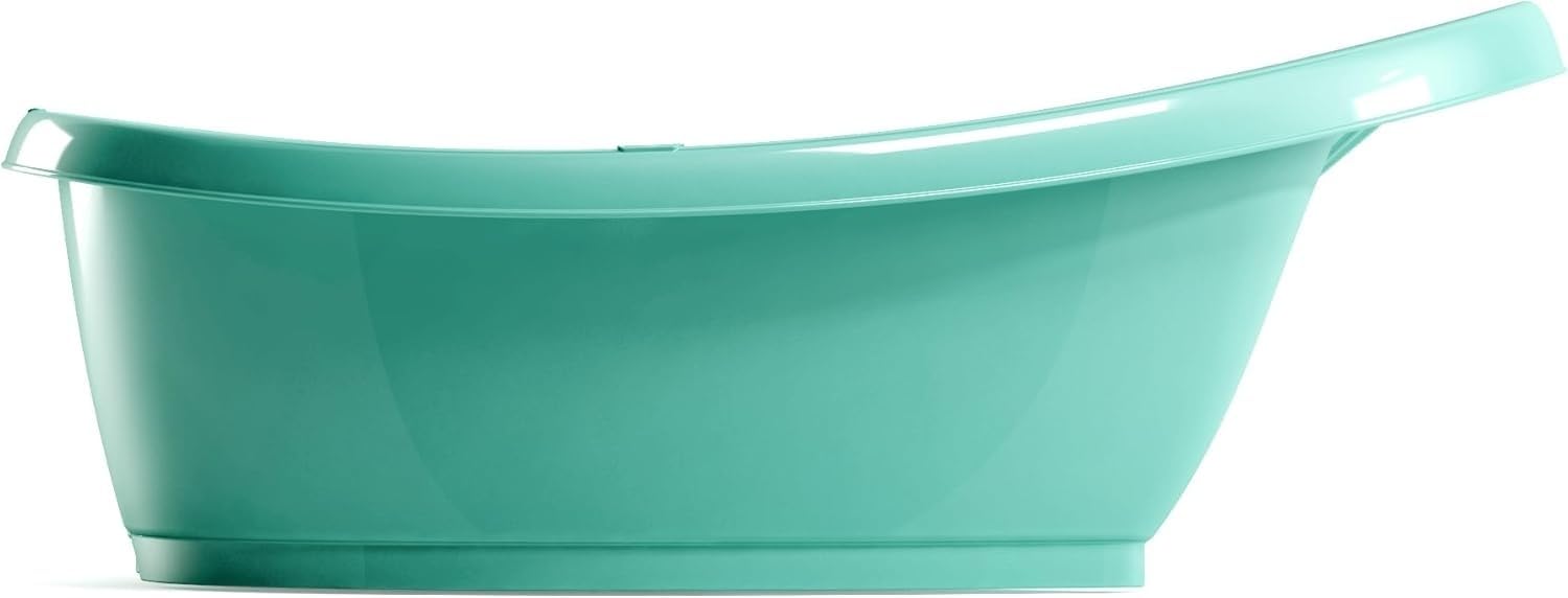 OKBABY Onda Baby - Vaschetta Compatta per il Bagnetto del Neonato 0-12 Mesi - Azzurro