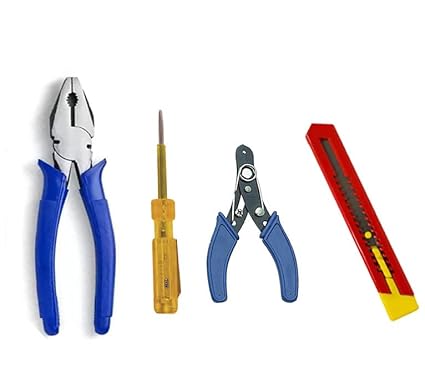 Red Champion Plier ( Length 8.5 Inch ) Pilaas Lineman Plier (Length 8.5 inch) With Tester 127mm/5.5'' Spark Detecting Screwdriver 3mm 500V AC And Wire Cutter Wire Cutting Gripping, Bending, Straightening, Crushing, Pulling,with 6-inch Wire Cutter And Polo Cutter.