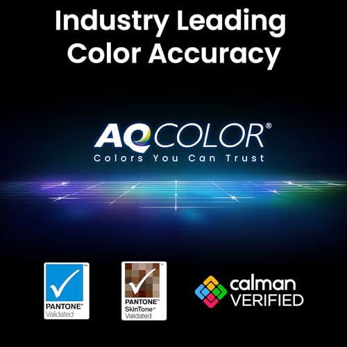 BenQ PD3225U 32 Inch 4K IPS Black UHD Thunderbolt Monitor for MacBook, AQCOLOR, 98% P3, 100% sRGB & Rec.709, DeltaE ≤2, Uniformity, Factory Calibration, USB-C 85W, USB Hub, Daisy Chain, KVM Switch