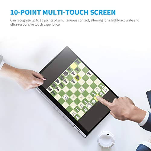 Bmax 13.3" Convertible 2 In 1 Fhd Touchscreen Laptop, 8Gb Ddr4, 256Gb M.2 Ssd, Quad-Core Celeron N4120, 2 Type-C Ports, Led Backlit Keyboard, Ac Wifi + Bt 5.0, Windows 10, Webcam, All-Metal Body #TOP3