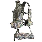 UIIHUNT Turkey Hunting Vest with Seat, Lightweight with Game Pouch, Adjustable Hunting Gear Accessories, Hunting Clothes for Men Women