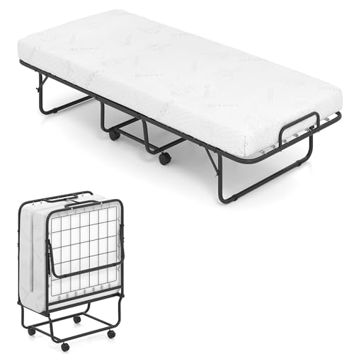 Best Type of Cot Bed Mattress for Ultimate Comfort and Durability 3 MAT EXPERT Folding Bed with Mattress, Rollaway Bed with 4