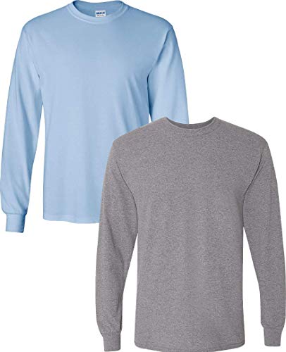 T-shirt manches longues Gildan coton lourd, 2-pack, grand