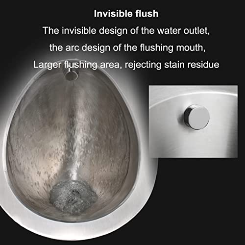 Bagni Moderni WC in Acciaio INOX 304, da appoggio con scarico automatico per servizi igienici pubblici, scarico automatico a parete miniatura 7