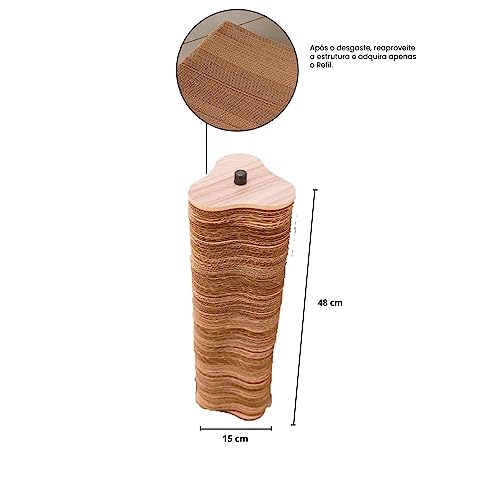Gatomoderno Arranhador para Gatos Vertical de Papelão Kraft, Acabamento de MDF, Brinquedo para Gatos
