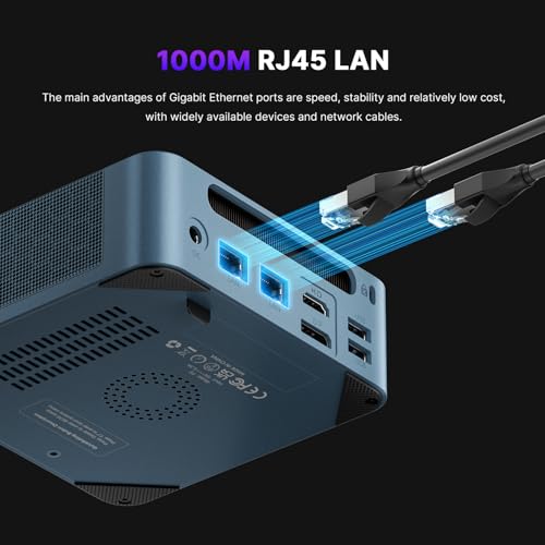 Image of BOSGAME Mini Desktop Computer, P2 Neo Intel 12th Core i5 12450H (up to 4.40GHz) 16GB DDR4 512GB PCIe SSD Mini PC, 4K Triple Display Dual LAN & Wi-Fi 6E & BT5.2, Small PC for Office