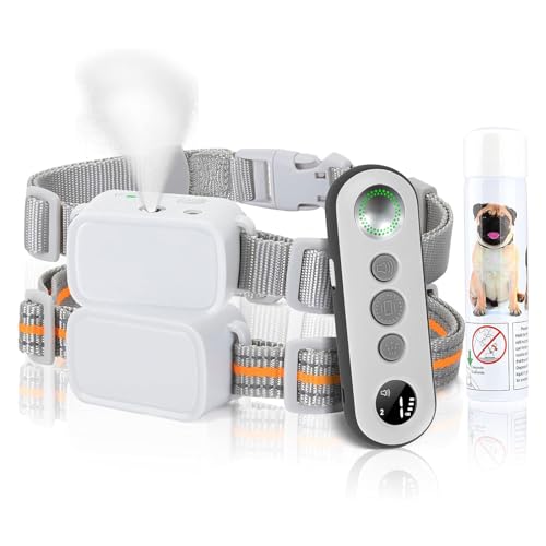Citronella Dog Training Collar [2 Dog Collar with Remote] Spray Bark Collar Safer & Humane Spray Dog Collar for L/M/S Dogs Spray Dog Training Collar, Citronella Dog Bark Collar