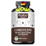 RAIBU Cordyceps Kapseln hochdosiert 200 Kapseln