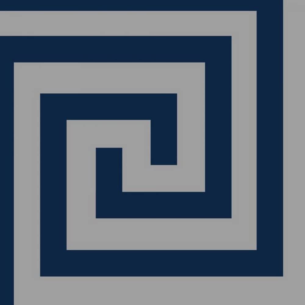 (4009 Navy Blue Silver) Debona Athena Metallic Glitter Crystal Greek Key Geometric Embossed Wallpaper 5060119354239