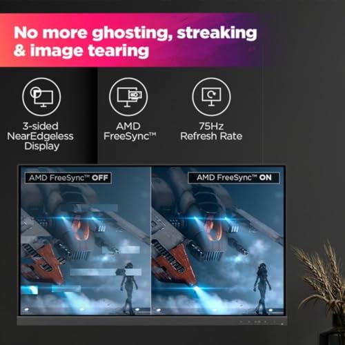 Image of Lenovo L-Series 68.58 cm (27 inch) FHD IPS Ultraslim Monitor |16.7 Mn Colors, 75Hz, 4ms, AMD FreeSync, HDMI, TUV Eye Comfort & Low Blue Light, Smart Display Customization Artery - L27e-30