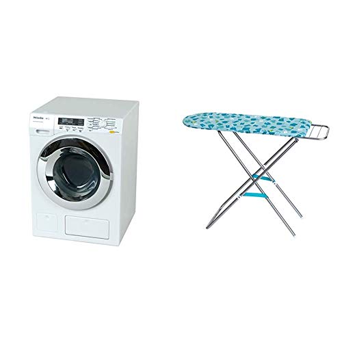Theo Klein 6941 Miele Waschmaschine I Vier Waschprogramme und Originalgeräusche I Funktioniert mit und ohne Wasser I…