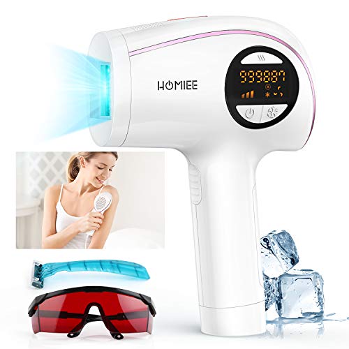 Permanent Hair Removal for Women and Men, Painless Hair Removal Device, 5 Energy Levels, Manual/Auto Modes, Hair Remover for Face, Arms, Legs, Bikini and Whole Body