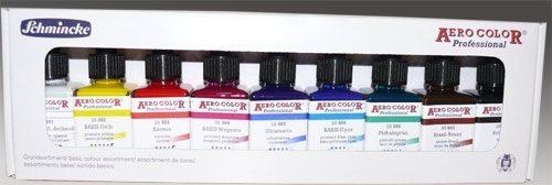 9 Pieces Set Airbrush Paint – Schmincke Aero Color Professional by airbrush-accessory