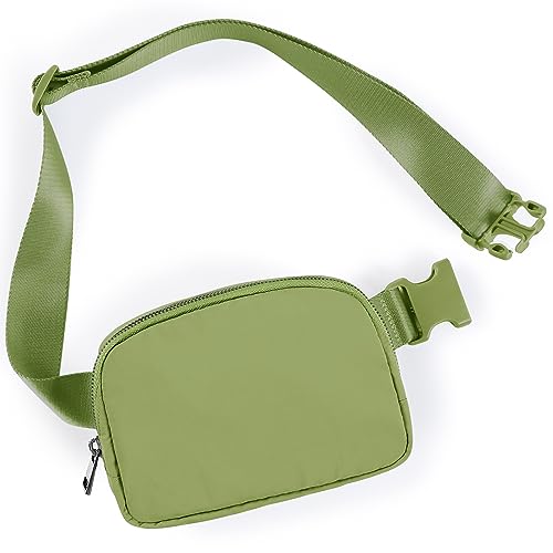 Image of ODODOS Unisex Mini Belt Bag with Adjustable Strap Small Fanny Pack for Workout Running Traveling Hiking, Olive
