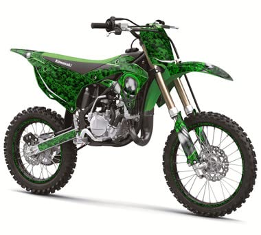 応援グッズ KYT Amazon.com: 2022-2025 KX 112 Flaming Gearhead Green Senge