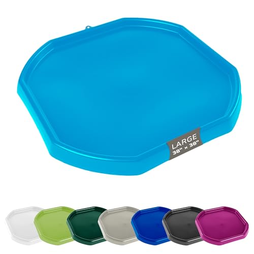 MEKA Large 38"x38" Tuff Tray Blue, Indoor Activity Sensory Tray