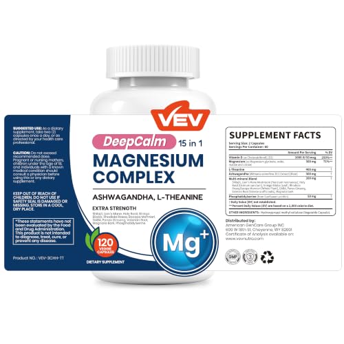 120-Count VEV DeepCalm 15-in-1 Magnesium Complex Capsules w/ Ashwagandha and L-Theanine 7.49 w/ S and S + Free + 50% Off Code LPW5FP69 - image 8