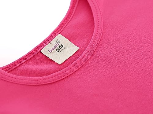 Image of Lilax Baby Girls' Basic T-Shirt Short Sleeve Crewneck Tee