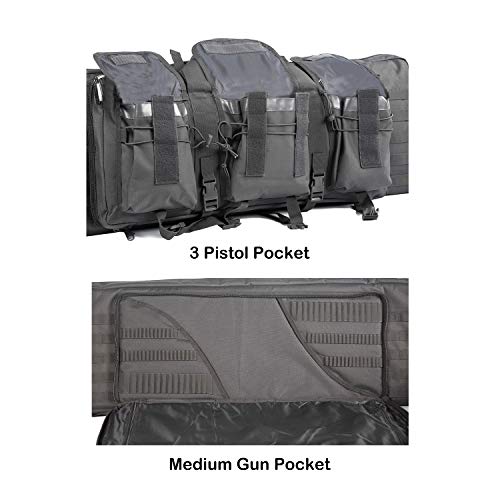 XWLSPORT Rifle Case Double Tactical Rifle Bag Gun Cases for Rifles - Thumbnail 5