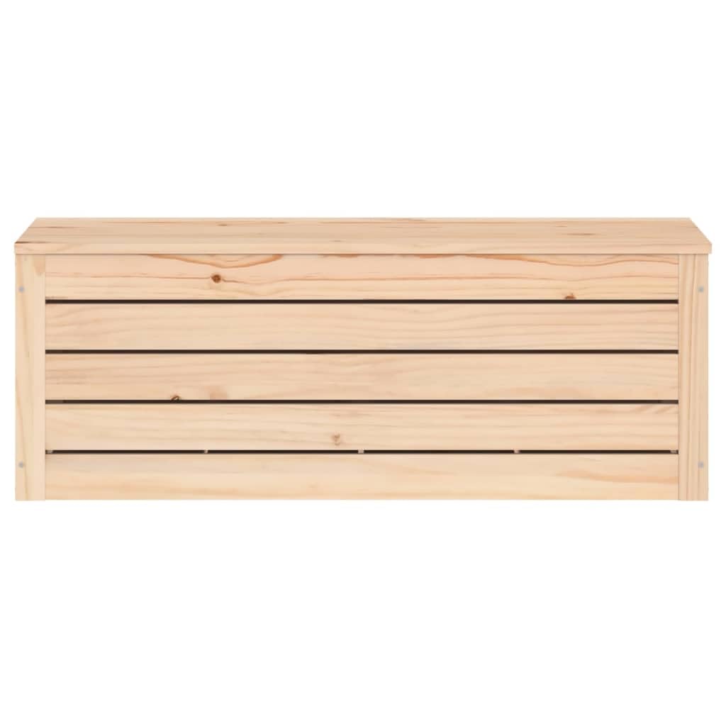 Aufbewahrungsbox aus massivem Kiefernholz 89x36,5x33 cm mit Deckel für Wohnzimmer, Schlafzimmer, Flur, Küche und Büro, rustikale Stauraumlösung für Ordnung und Sicherheit