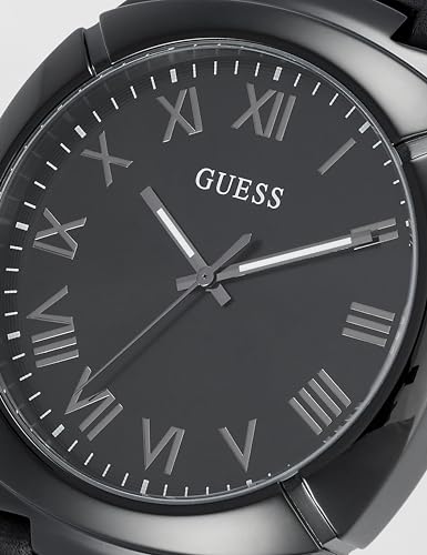 Image of Guess Round 45mm Black Dial Analog Men Watch - U1464G3M