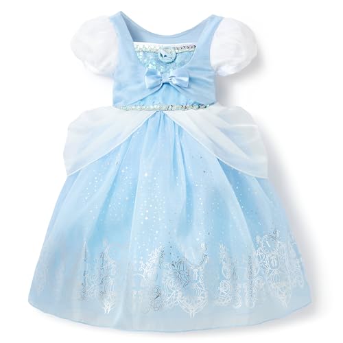 Disney Store Official Princess Cinderella Halloween Costume for Kids - Disney Princess Dresses for Girls - Dress up Clothes for Pretend Play - Cinderella Costume - Size 5/6
