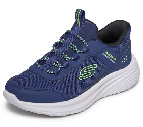SKECHERS Boy's Hands Free Slip Ins: Bounder Pro 404208L (Little Kid/Big Kid) Navy 11 Medium