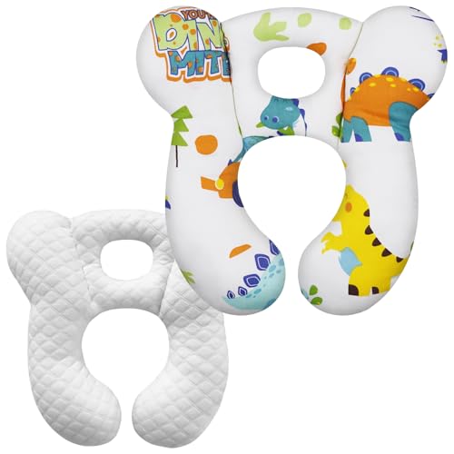 Image of Baby Travel Pillow, Infant Kid's Cushion Soft and Skin Friendly for Car Seat, Pushchair and Stroller (Style R)