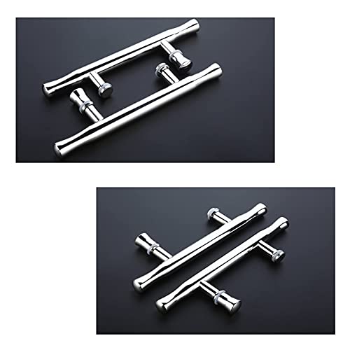 Poignée porte de douche verre 145 mm entraxe chrome brillant - 4