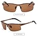 MOORAY Mens Polarized Sports Sunglasses UV Protection Sunglasses for Men Cycling Driving Fishing(Brown,Brown)