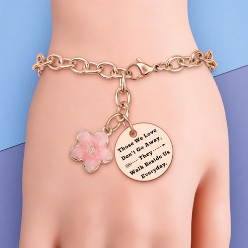 Image of DlaeKua Bereavement Gift Bracelet Sympathy Gift for Loss of Mother Father Memorial Gifts for Loss of Husband Sister Remembrance Gifts