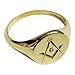 Customizable Masonic Signet Ring for Men – 925 Sterling Silver Freemason Ring with Classic Symbol Design | Personalized Silver Masonic Jewelry