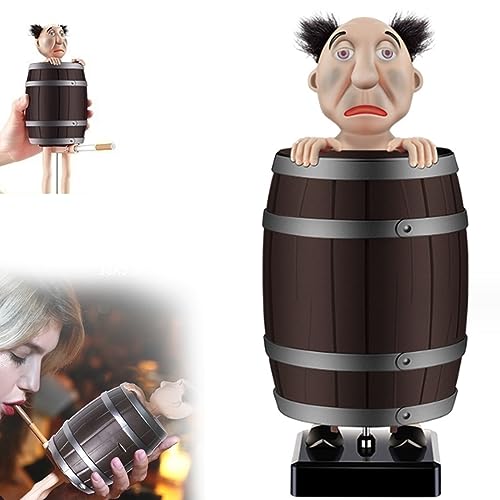  Divertente Portasigarette, Distributore Automatico di Sigarette A Barilotto Popup, Elegante Portasigarette Portatile, per Uomo da Ufficio Fidanzato Padre Marito,Strange Uncle