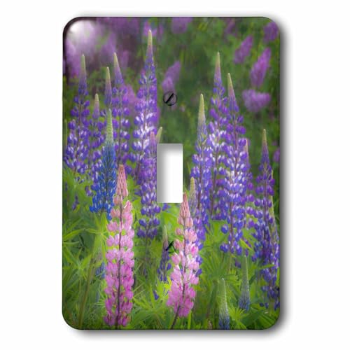 Interrupteur à bascule Maine Lupine Flowers pour une ambiance nature dans votre salon